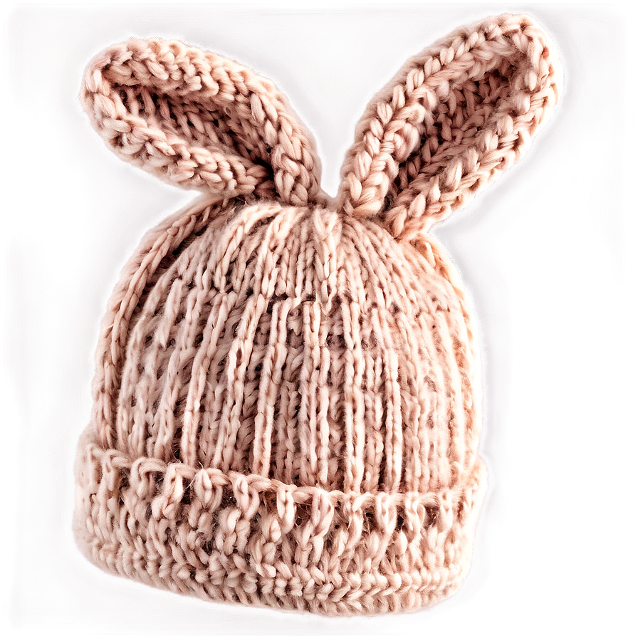 Knit Bunny Hat Handmade Png 06272024 PNG image