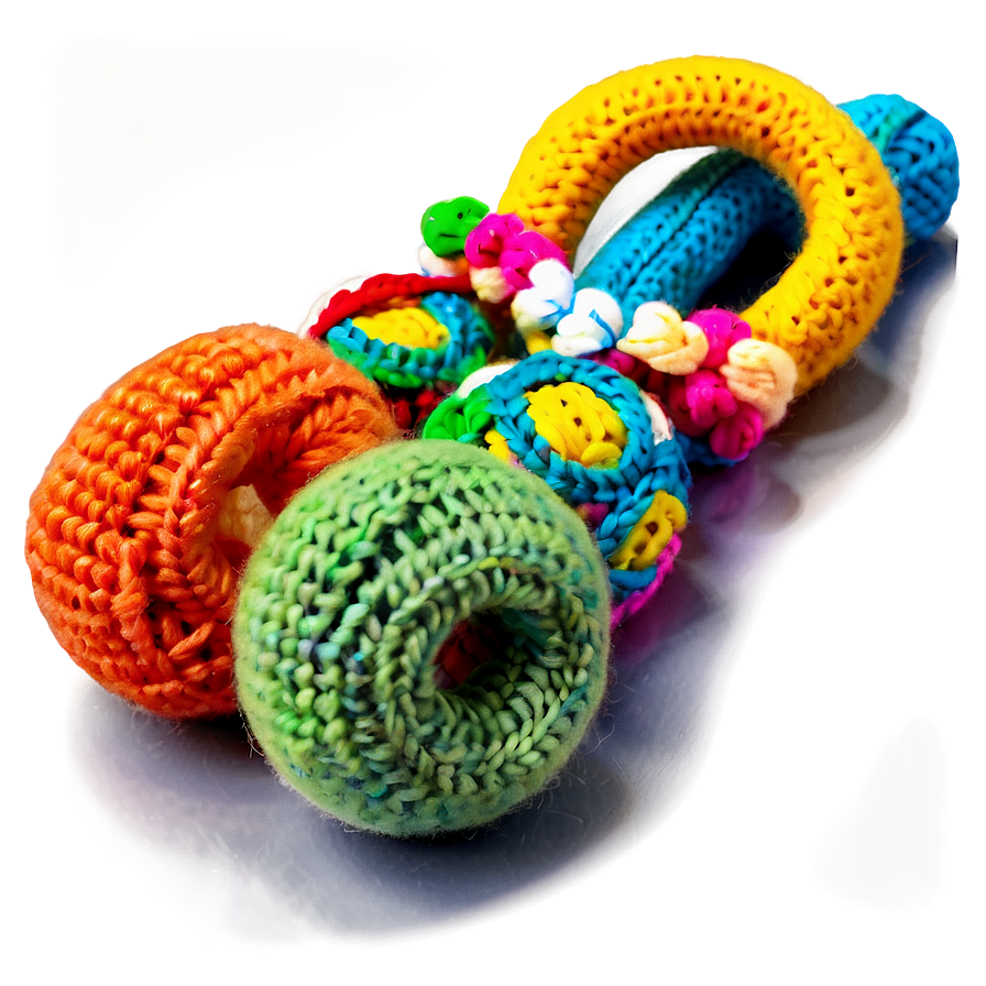 Knitted Baby Rattle Png 06202024 PNG image