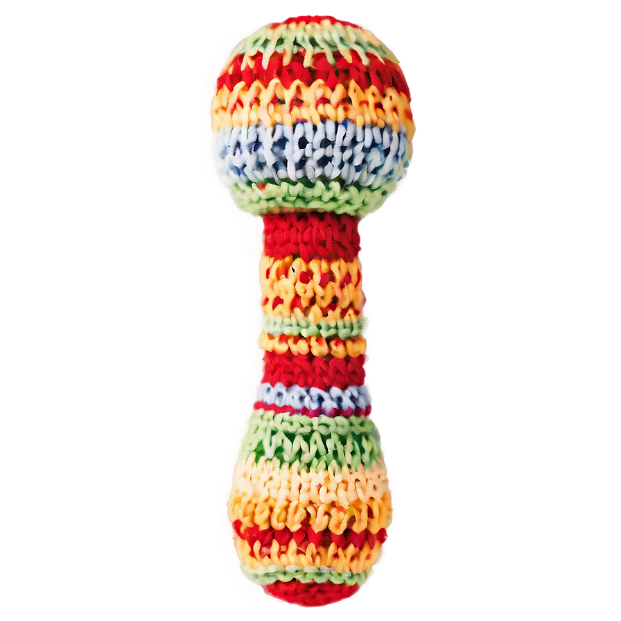 Knitted Baby Rattle Png 06202024 PNG image