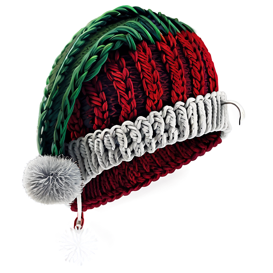 Knitted Christmas Hat Png Qbu PNG image
