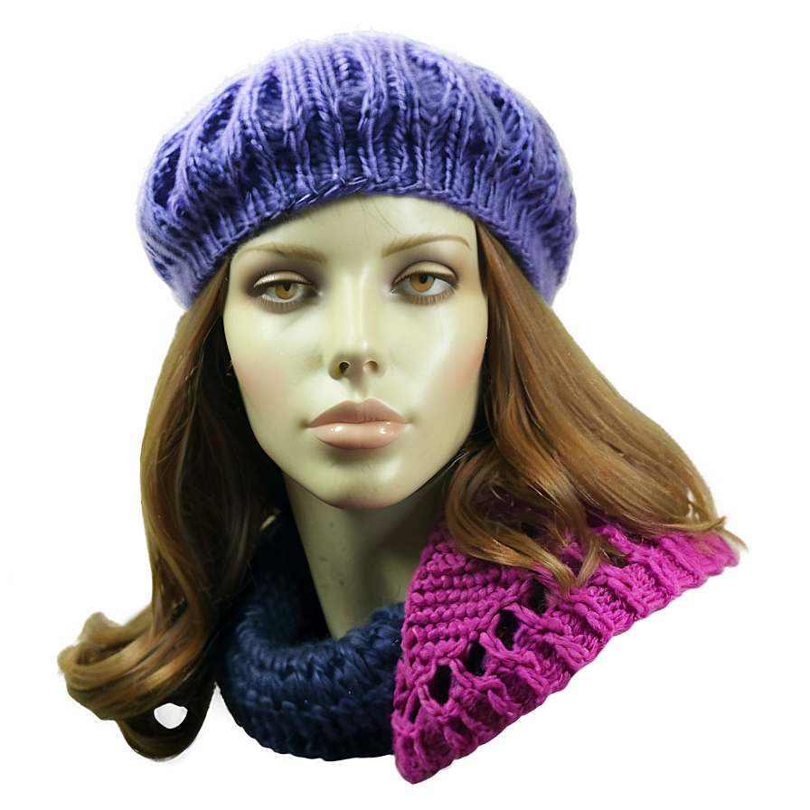 Knitted French Beret Png Pbd PNG image