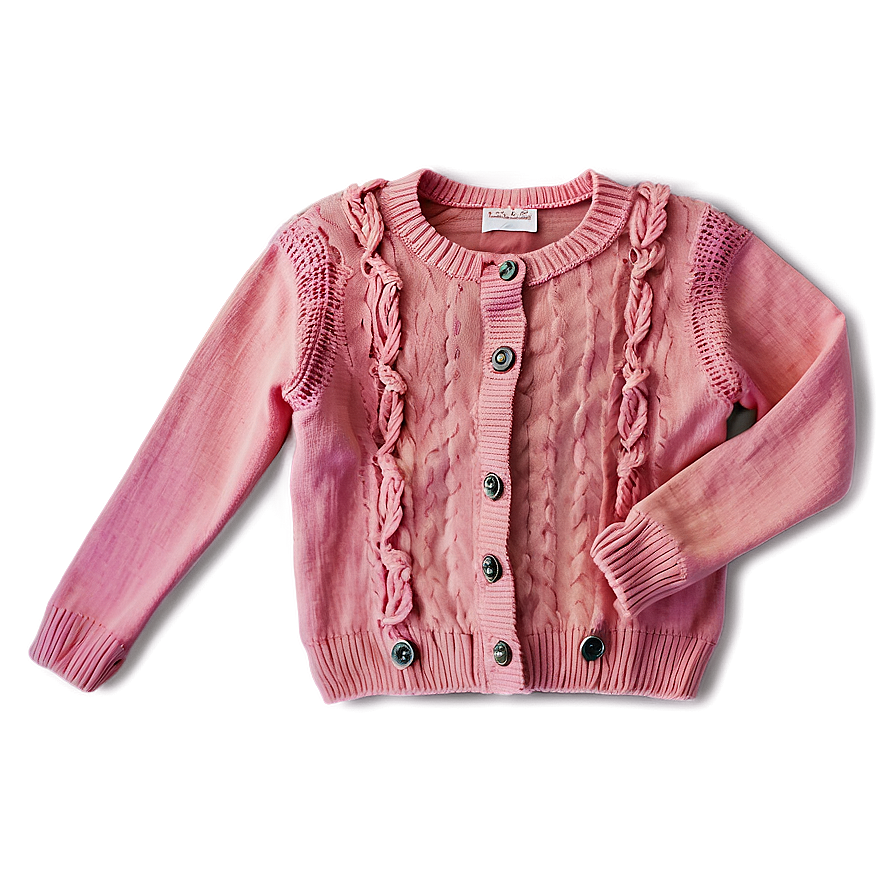 Knitted Pink Sweater Png 06292024 PNG image