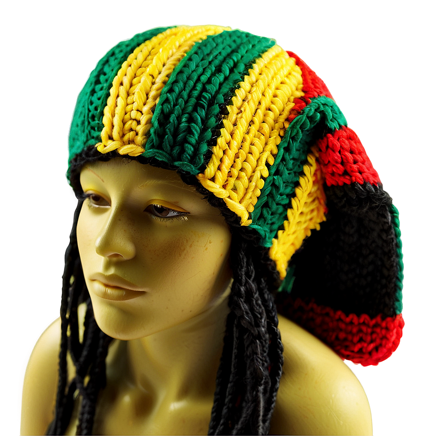 Knitted Rasta Hat Pattern Png Vhu42 PNG image