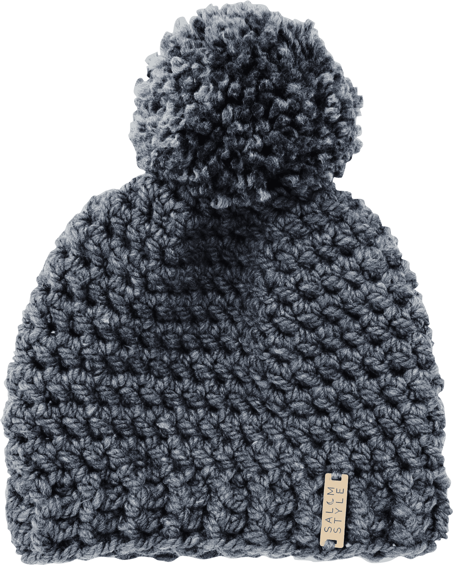 Knitted Winter Beanie Hat PNG image