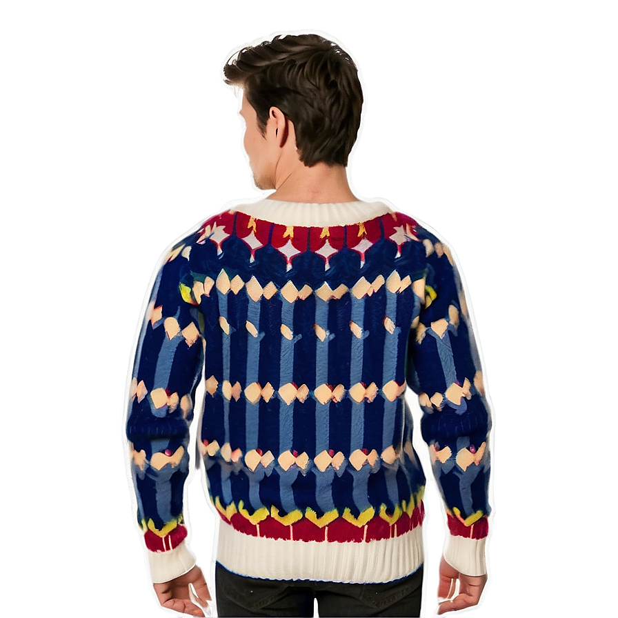 Knitted Winter Sweater Pattern Png 55 PNG image