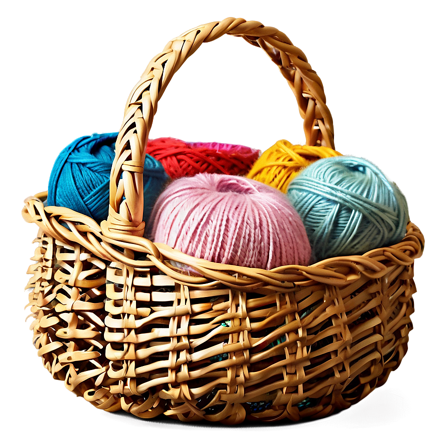 Knitting Basket Png Dvg79 PNG image