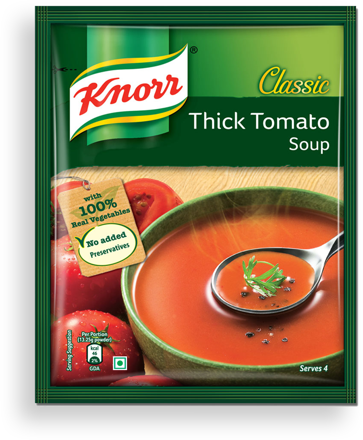 Knorr Classic Thick Tomato Soup Packet PNG image