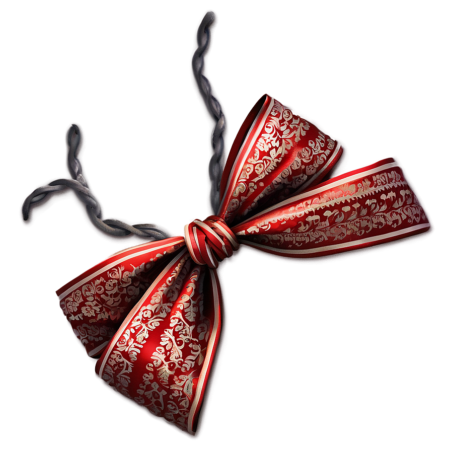 Knotted Red Bow Png 05252024 PNG image