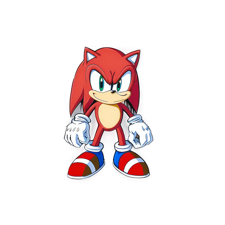 Knuckles Sonic Characters Png 06132024 PNG image