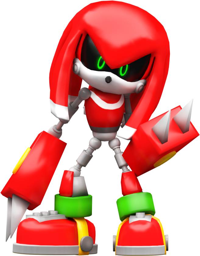 Knuckles The Echidna3 D Render PNG image