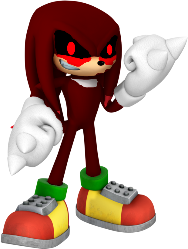 Knuckles The Echidna3 D Render PNG image