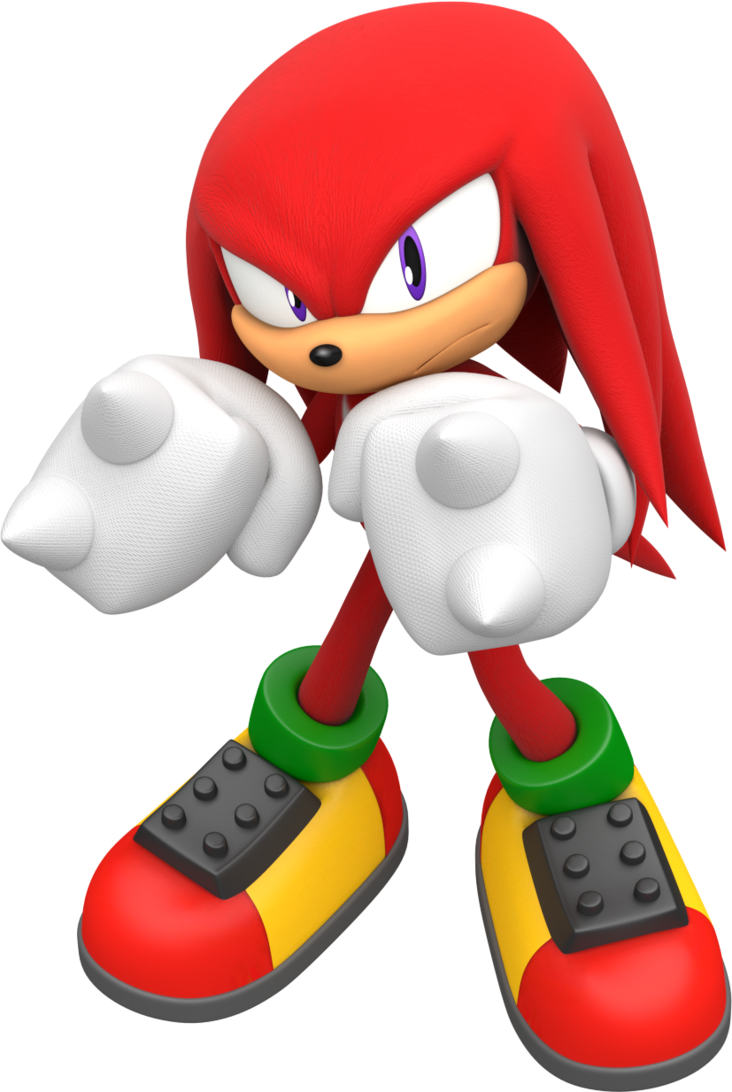 Knuckles The Echidna3 D Render PNG image