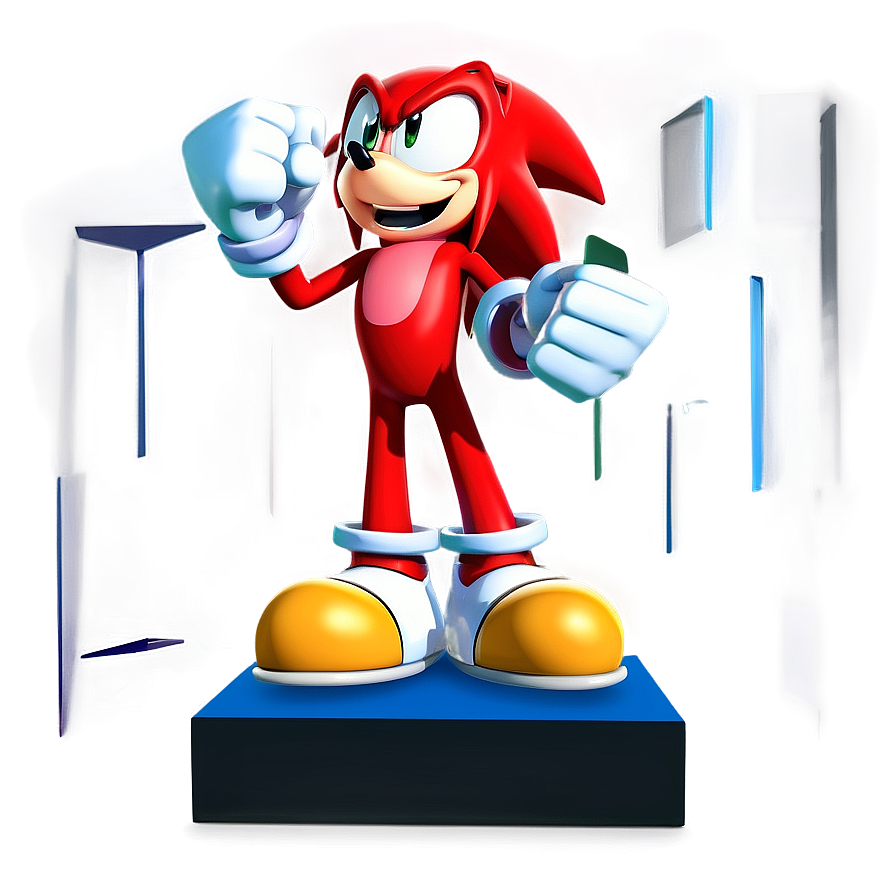 Knuckles' Victory Pose Png Rsf PNG image