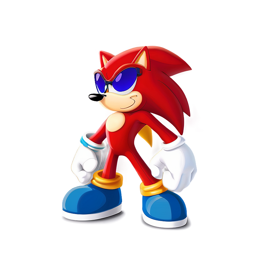 Knuckles With Sunglasses Png Vnn PNG image