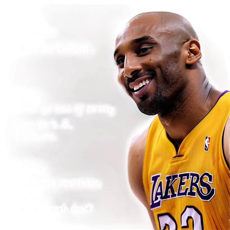 Kobe Bryant Inspirational Poster Png 7 PNG image