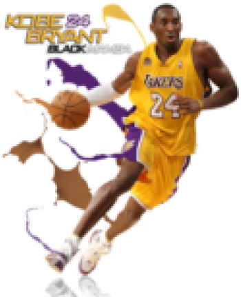 Kobe Bryant Lakers Action Illustration PNG image