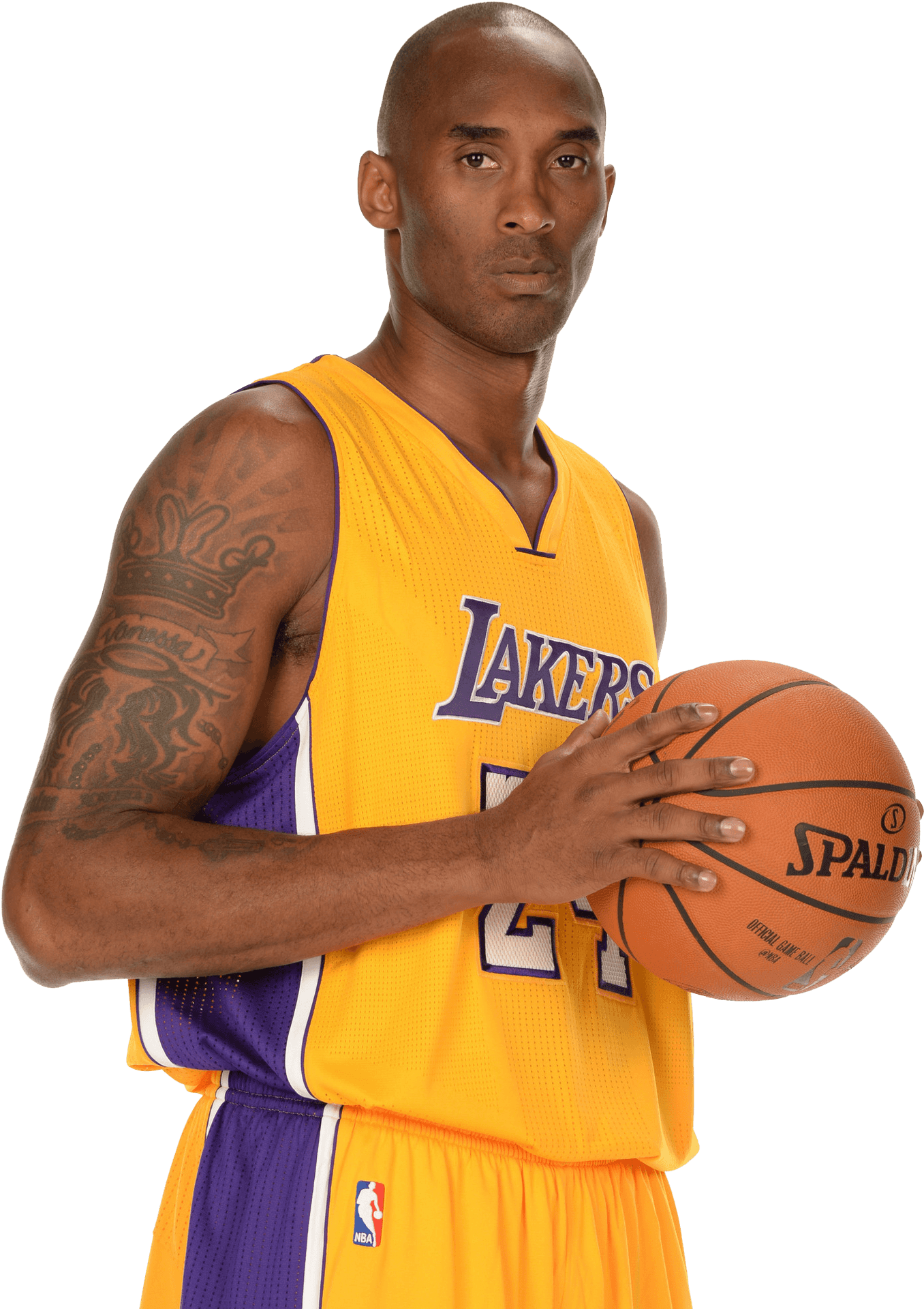 Kobe Bryant Lakers Portrait PNG image