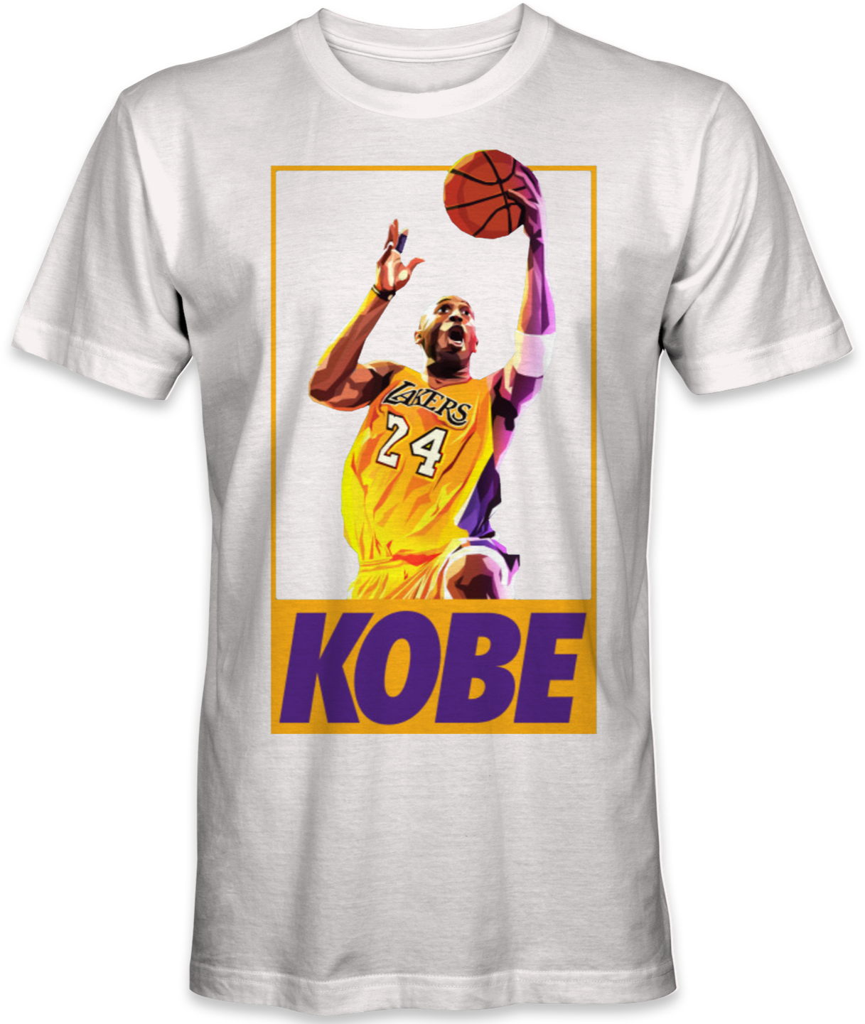 Kobe Bryant Lakers T Shirt Design PNG image