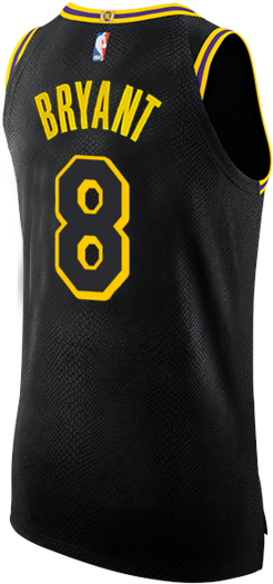 Kobe Bryant Number8 Lakers Jersey PNG image