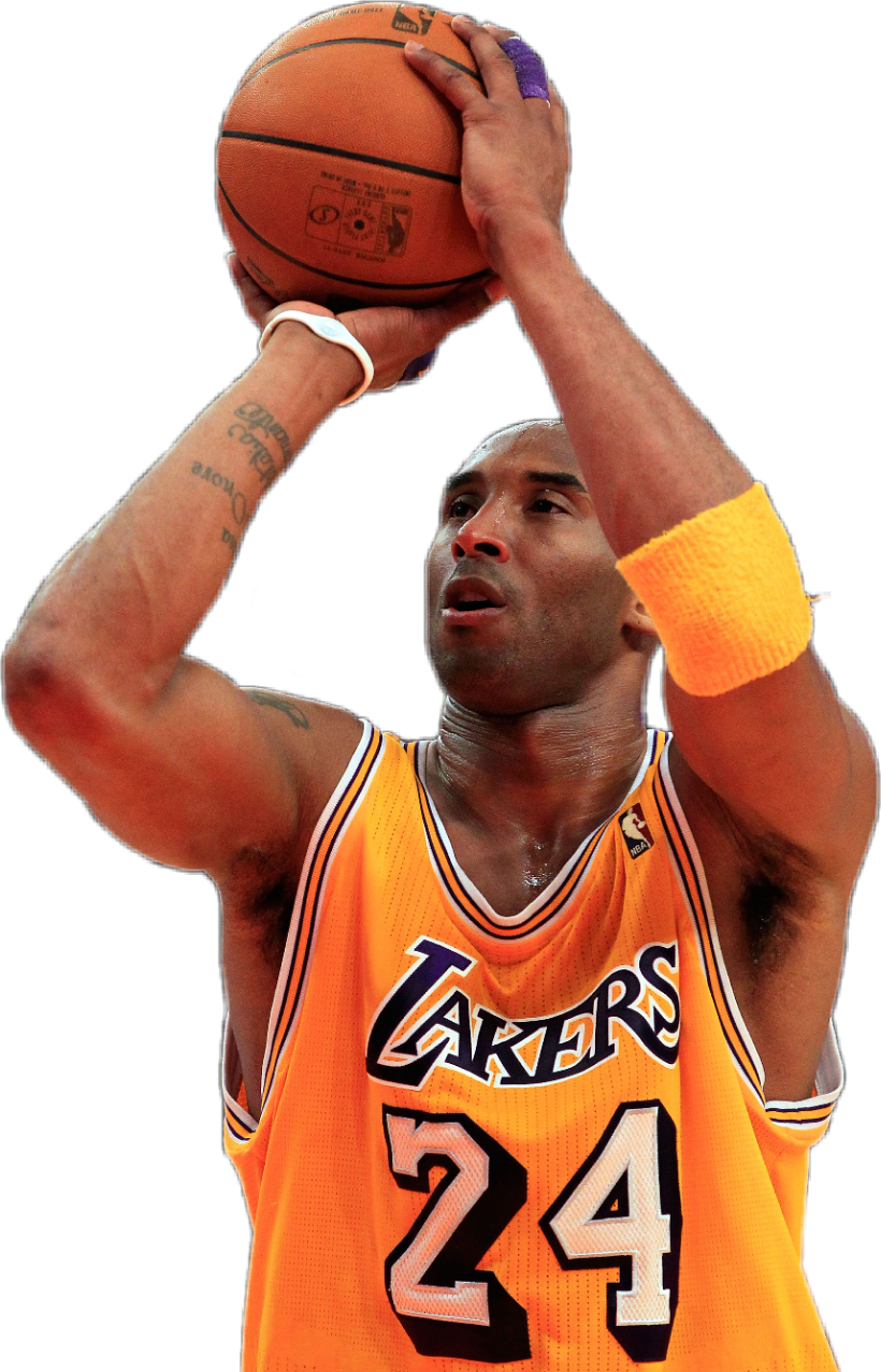 Kobe Bryant Shooting Basketball PNG image