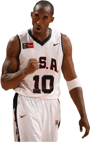 Kobe Bryant U S A Basketball Pose PNG image