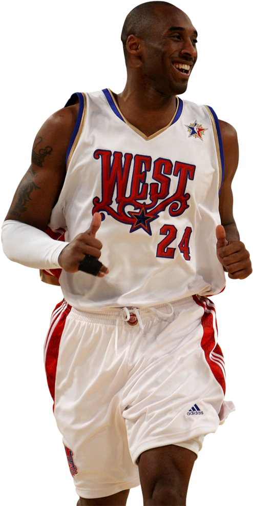 Kobe Bryant Western Conference All Star Uniform PNG image