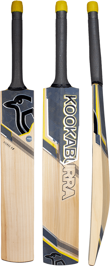 Kookaburra Cricket Bat Three Views PNG image