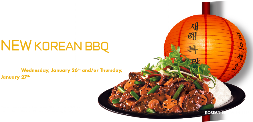 Korean B B Q Promotion Advert PNG image