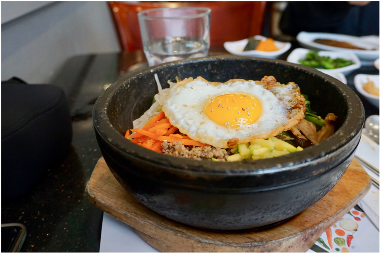 Korean Bibimbapin Hot Stone Bowl PNG image