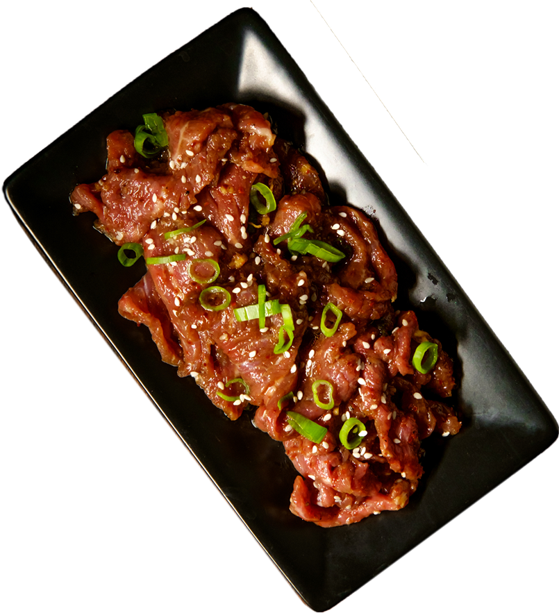 Korean Marinated Beef Dish PNG image