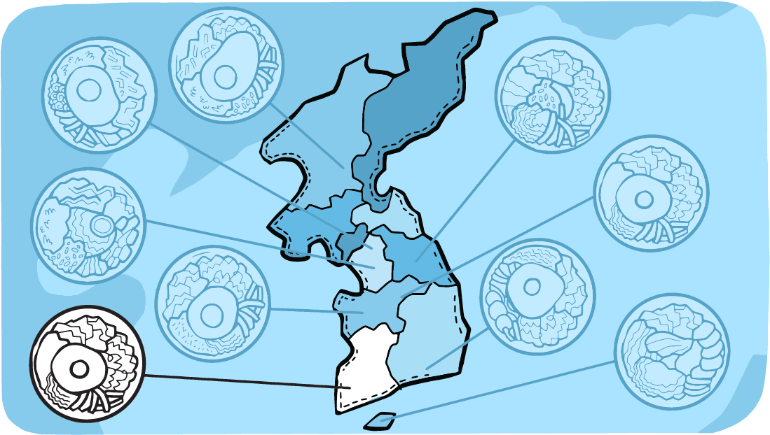 Korean Peninsula Donut Comparison PNG image