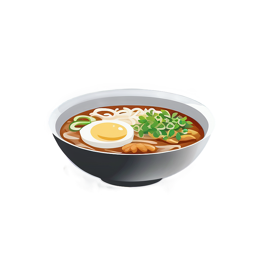 Korean Ramen Bowl Png Waf PNG image