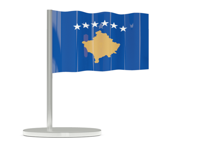 Kosovo Flag Desk Display PNG image