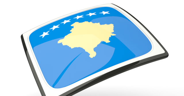 Kosovo Flag Map Icon PNG image