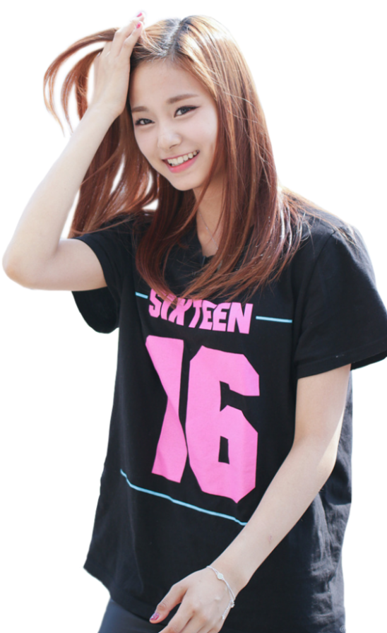 Kpop Star Sixteen Tshirt Smile PNG image