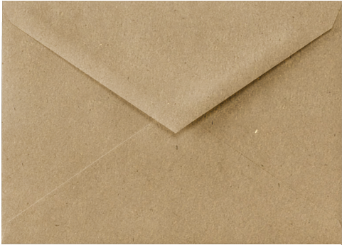 Kraft Envelope Close Up PNG image