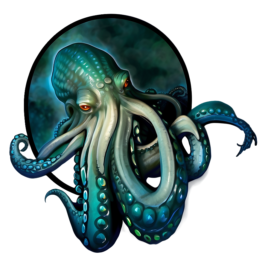 Kraken Tattoo Design Png Har PNG image