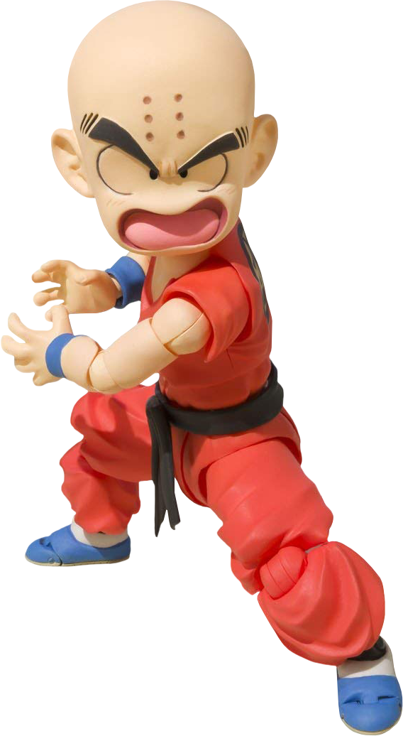 Krillin Action Pose Figure PNG image