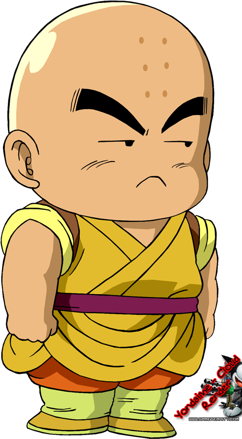 Krillin_ Animated_ Character_ Pose PNG image