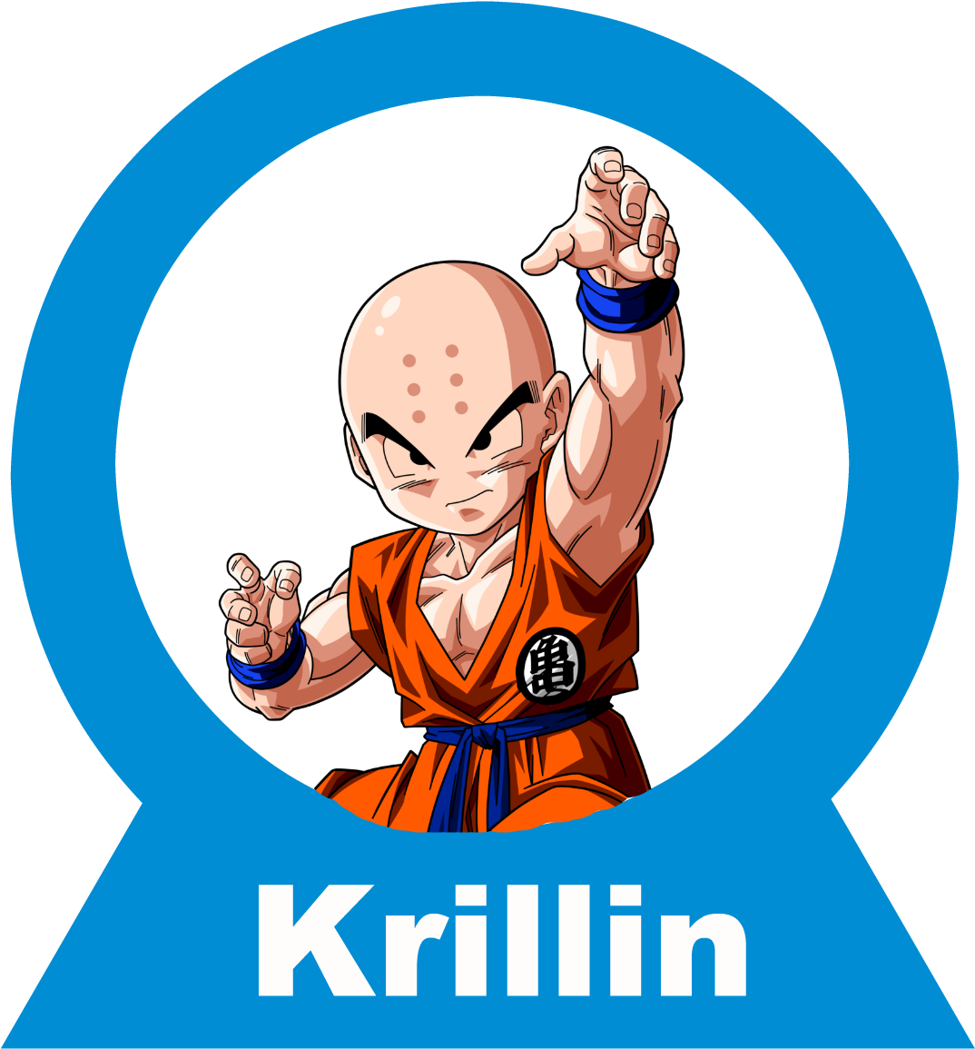 Krillin D B Z Character Pose PNG image