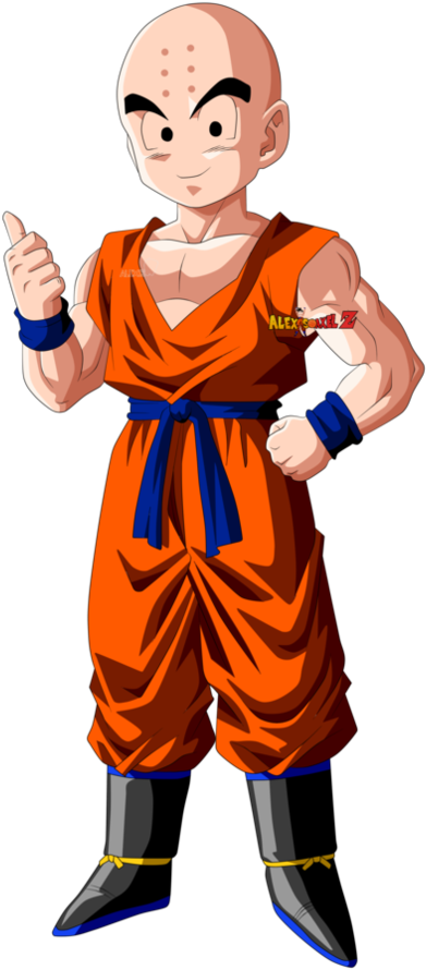Krillin D B Z Character Thumbs Up PNG image