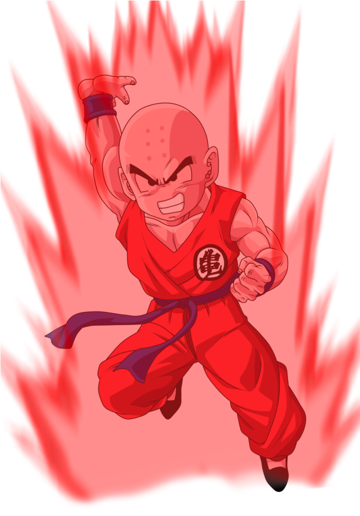 Krillin Power Up Flare PNG image