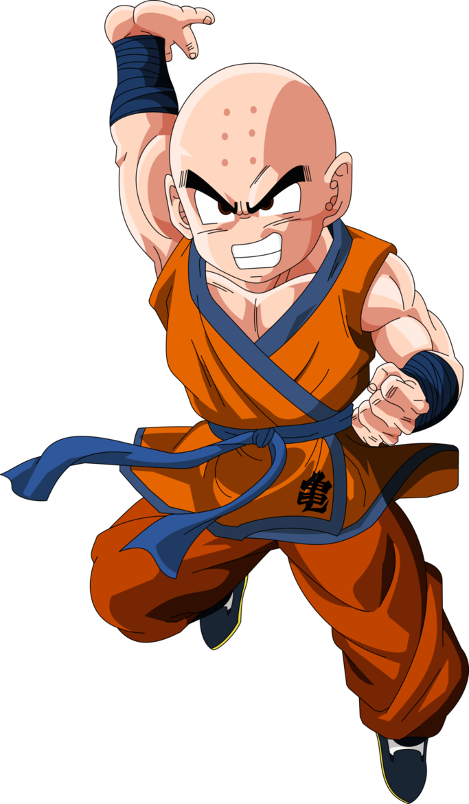 Krillin Readyfor Action PNG image