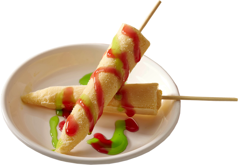 Kulfi Dessertwith Syrup Drizzle PNG image