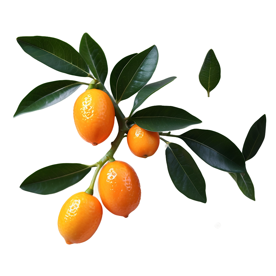 Kumquat With Leaves Png 39 PNG image