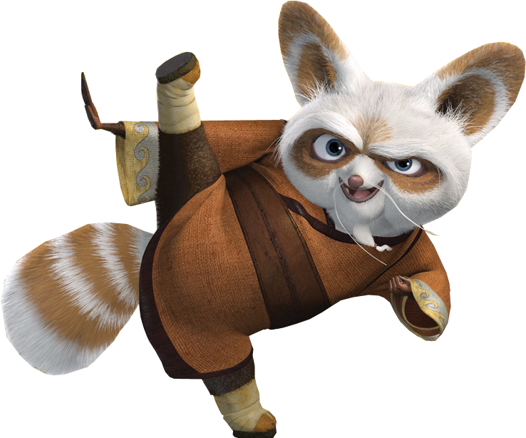 Kung Fu Master Shifu Action Pose PNG image