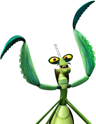 Kung Fu Panda Mantis Character Pose PNG image