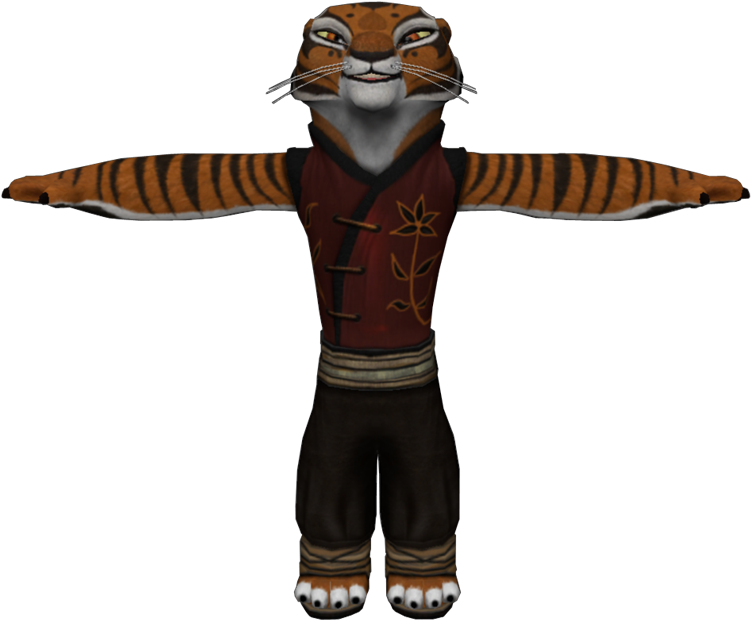 Kung Fu Panda Tigress Character Pose PNG image