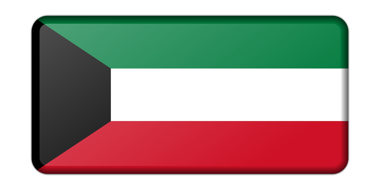 Kuwait National Flag Graphic PNG image