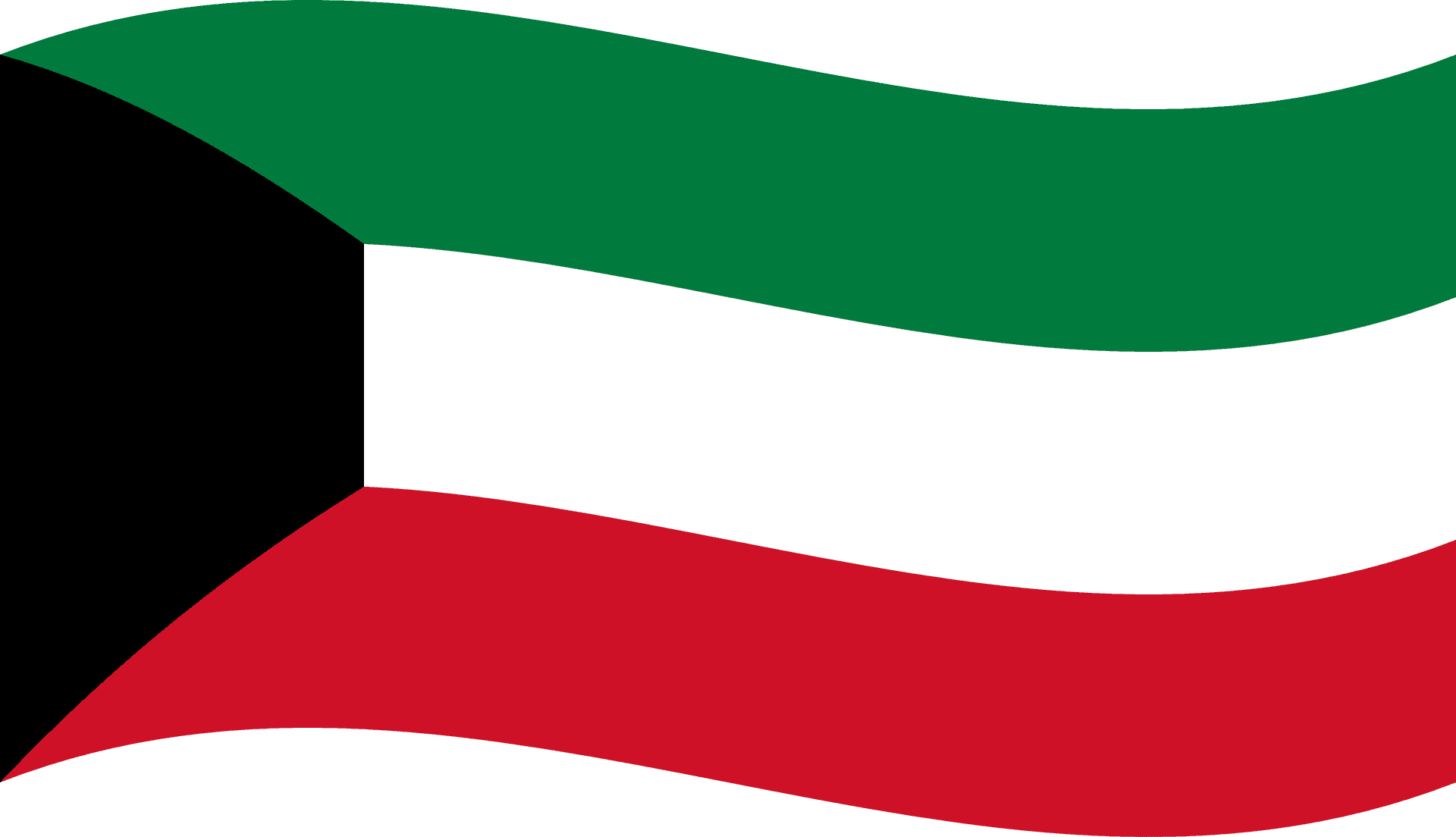 Kuwait National Flag PNG image